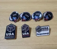 アメリカ館　ピンバッジ全種類セット 2025年最新】アメリカ ピンバッジの人気アイテム - メルカリ