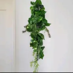 ガーランド、造花、フェイク、グリーン、オブジェ、壁掛け