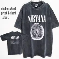 【新品】ビンテージ加工　バンドTシャツ　L　ニルヴァーナ　910−014−03のサムネイル