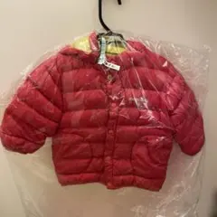 mont-bell 赤/黄色 フード付きダウンコート 90 クリーニング済み