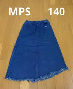 MPS ライトオン デニム ロング スカート ブルー 140