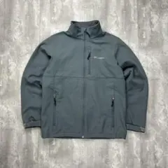 コロンビア 刺繍ロゴ ブルゾン ソフトシェルジャケット グレー M 6111