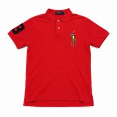 POLO RALPH LAUREN レッド ポロシャツ XS ビックポニー160