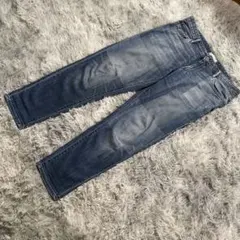 【27】UNIQLO ♡ ストレートデニム ダークブルー ユニクロ　テーパード