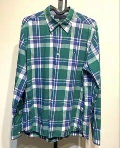 トミーヒルフィガーTOMMY HILFIGER カスタムフィット 長袖 L 美品