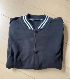 スウェットブルゾン 長袖 アウター ブラック LL