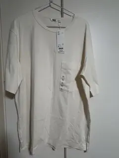 エアリズムコットンリラックスフィットTシャツ/5分袖　UNIQLO U XL