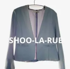 SHOO-LA-RUE ノーカラージャケット ライトグレー