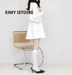 EIMY ISTOIRE スリットデザインツイードミニワンピース