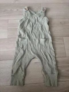 H&M オーガニックコットン リブロンパース 56cm