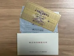 ゼビオ株主優待券　20% OFF1枚、10% OFF4枚