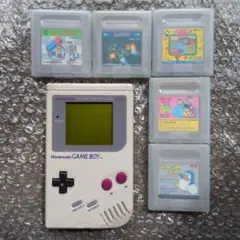 ニンテンドー　初代ゲームボーイ本体　カセット5個付き