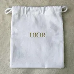 ディオール　巾着　小物ケース　ノベルティ　ホワイト　白　ディオール
