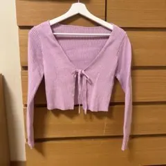 SHEIN リブ編み Vネック カーディガン M