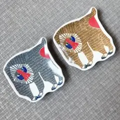 倉敷意匠　katakata　印判手豆皿　マンドリルのサムネイル