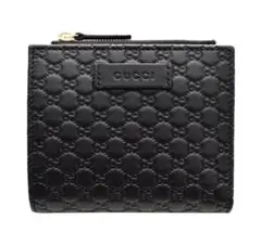 美品 希少品 GUCCI グッチシマ　 レザー 本革 二つ折り財布