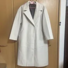 最後の値下げ♪ アイボリー ロングコート LL（新品）