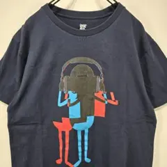 graniph　半袖　Tシャツ　M　ビューティフルシャドー　ネイビー　古着コーデ