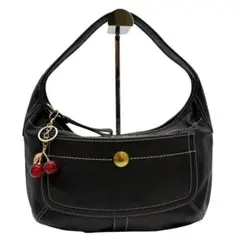 Y2K COACH Ergo Hobo Leather Bag black