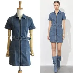 ALICE + OLIVIA JEANS デニムミニワンピース - メルカリ