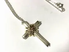 美品　ティファニー　シグネチャー クロスネックレス　シルバー925 約7.2g
