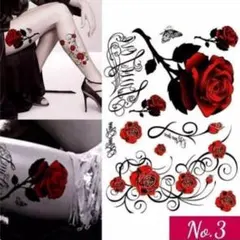 タトゥーシール 3番 薔薇のサムネイル