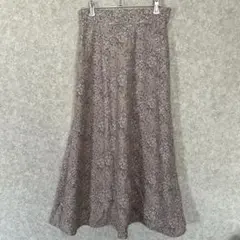 小花柄ロングスカート