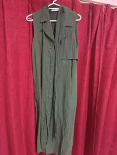 UNIQLO jw andersonシャツワンピース オリーブグリーン