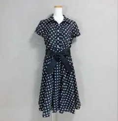 エムズグレイシー　ワンピース ブラック　水玉