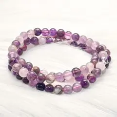 オーラライト２３ ３連ブレスレット◆天然石◆パワーストーン◆348