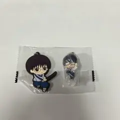 銀魂　カプセルラバーマスコット 2　つまんでつなげてマスコット 志村新八 セット