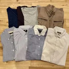 長袖シャツ　メンズ　S~Mサイズ　まとめ売り