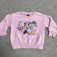 Disney ミニー＆デイジー トレーナー ピンク