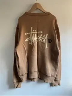 Stussy champion チャンピオンコラボ ブラウン スウェット L