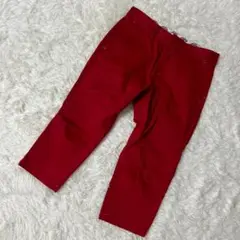 Dickies クロップドパンツ レッド L 32インチ