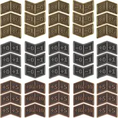 45Piece Antique Metal Buff Counter Token