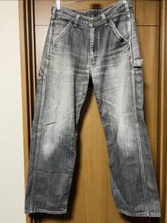 カーハート ブラックデニム　ペインターパンツ　古着