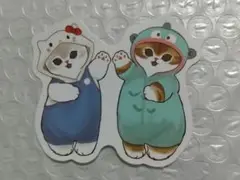 【未使用】モフサンド×サンリオ キティ&ハンギョドン ステッカー Sanrio