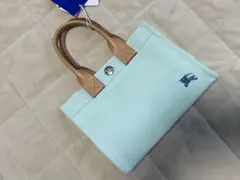 希少　バーバリーブルーレーベル　キャンバス　ミニトートバッグ　未使用