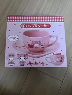 サンリオくじ　マイメロとマイスウィートピアノちゃんカップ＆ソーサーセット