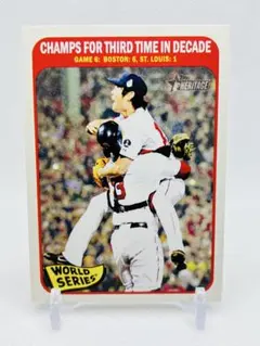2014 Topps WS優勝シーン 上原浩治 Heritage RED SOX