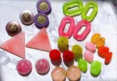 アクリルパーツカラフルアクセサリーパーツまとめ売り①