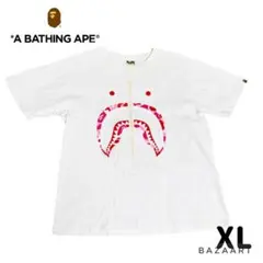A BATHING APE アベイシングエイプ シャーク ピンクカモ Tシャツ
