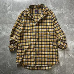 90s ヴィンテージ チェックネルシャツ 綿 シティーボーイ アメカジ 古着