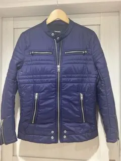 Diesel ディーゼル　ブルゾンライダースジャケット　ネイビー　Sサイズ