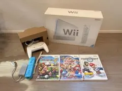 nintendo wii本体 + コントローラー付属品各種 + ソフト3本セット