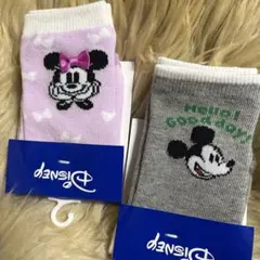 ミニーマウス キッズ靴下 10-12cm 2足セット　新品未使用