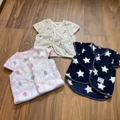 フリースベビーベストSET 80センチ