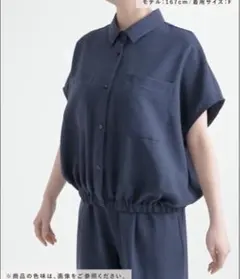 LAKOLE サップVTGダブルPKシャツ ネイビー Fのサムネイル