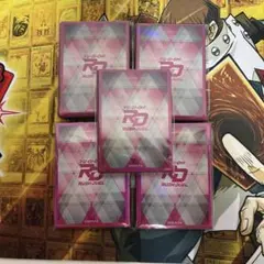 未開封ラッシュデュエル 遊戯王の日 スリーブ ピンク:140枚 ゴールド